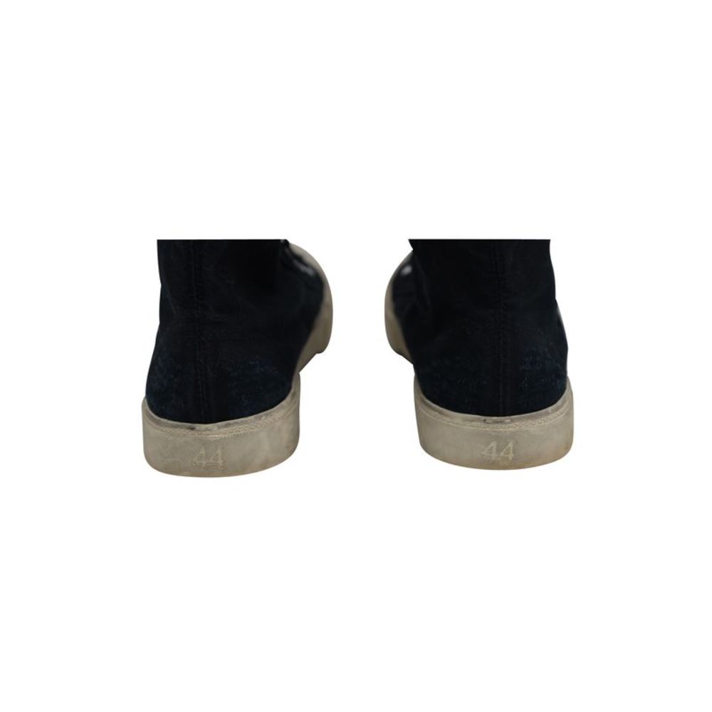 Balenciaga Paris High Top Sneakers in Black Canvas - Picture 5 of 10